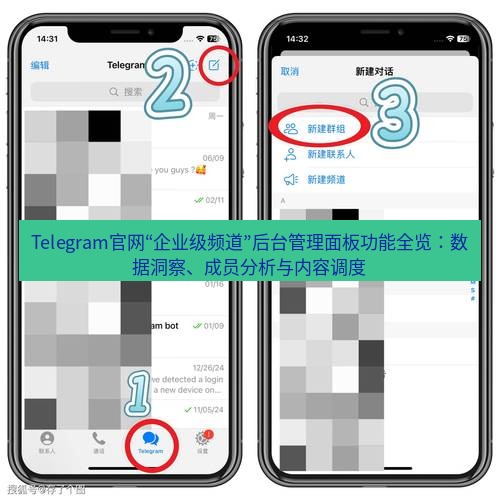 Telegram电脑版 Telegram官网“企业级频道”后台管理面板功能全览:数据洞察、成员分析与内容调度